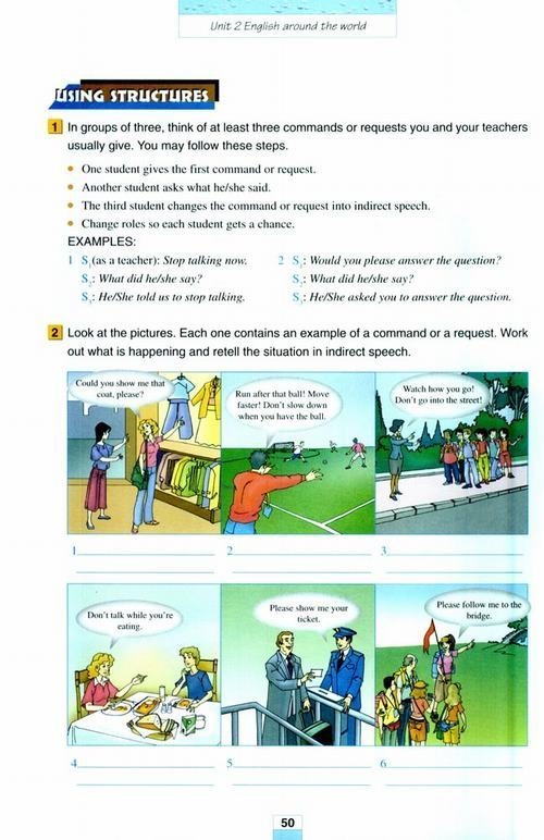 Ӣ1Workbook Unit 2 English around the world 